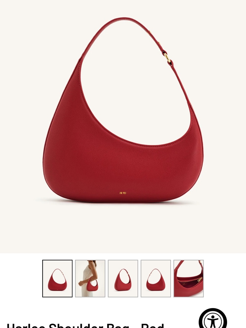 JW PEI Harlee Shoulder Bag in Red